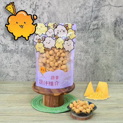 TSUI HEUNG Three Cheese Peanuts in Shrimp Roe Style 70g【趣香蝦子花生1949】三重芝士味蝦子花生 70g (小)