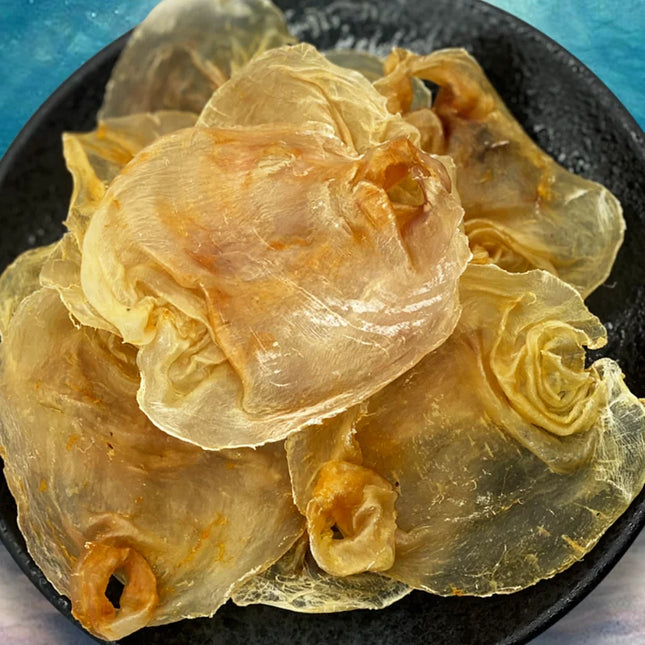 MSC Indonesian Wild Redlip Croaker Fish Maw 150g【萬順昌】印尼野生馬友赤嘴膠 150克