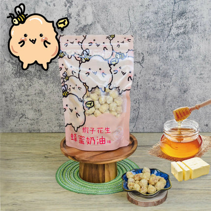 TSUI HEUNG Korean Honey Buttermilk Peanuts in Shrimp Roe Style 150g【趣香蝦子花生1949】韓式蜂蜜奶油味蝦子花生 150g (大)