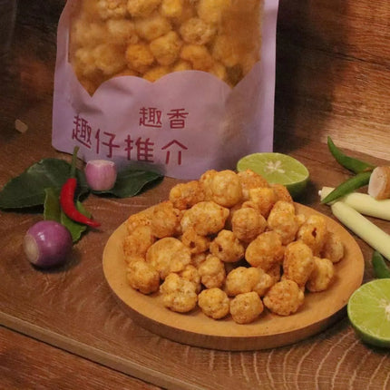 TSUI HEUNG Tom Yum Goong Peanuts in Shrimp Roe Style 120g【趣香蝦子花生1949】Chok Chok 冬陰功味蝦子花生 120g