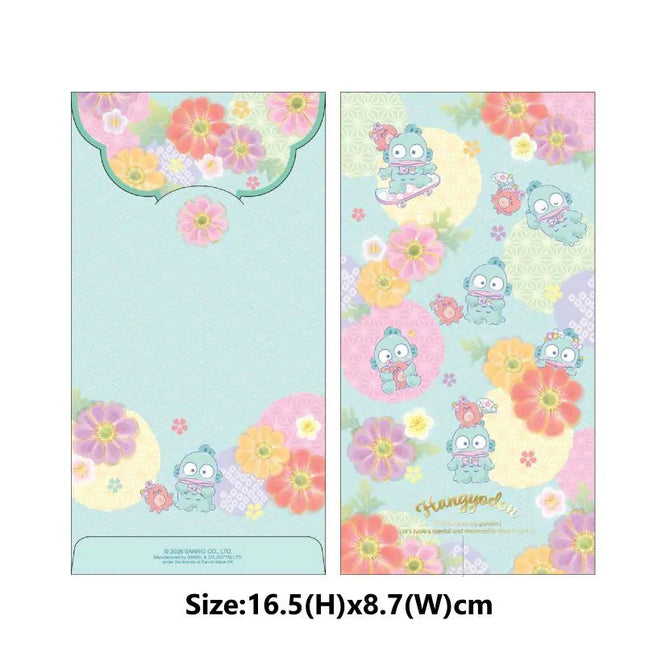 【SANRIO】HANGYODON 壓花利是封 (8個)