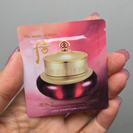 【WHOO 后】韓國專貴品牌 Whoo 律率享紅山蔘滋養面霜120片/袋