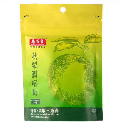 MAPAKLEUNG【馬百良】秋梨潤喉糖 38克 [清咽 潤喉 通鼻]