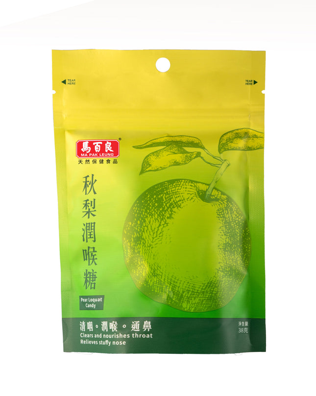 MAPAKLEUNG【馬百良】秋梨潤喉糖 38克 [清咽 潤喉 通鼻]